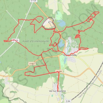 Trace GPS Depart Ver-Sur-Launette, itinéraire, parcours