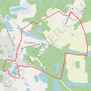 Trace GPS Circuit des Veignaux - Saint-Viâtre, itinéraire, parcours