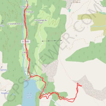 Trace GPS Passage de Miraillet (Beaufortain), itinéraire, parcours