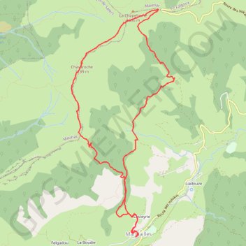 Trace GPS Puy de Chavaroche, itinéraire, parcours