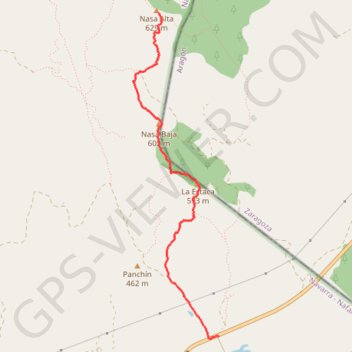 Trace GPS Bardenas Reales - Tripa Azul, itinéraire, parcours