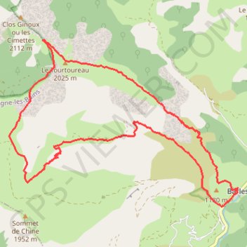 Trace GPS PIED_SEYNE-6-la-laupie-le-clot-ginoux-et-le-rabanu 16 km 1348 m d+, itinéraire, parcours