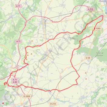 Trace GPS Concentration à Artonne, itinéraire, parcours