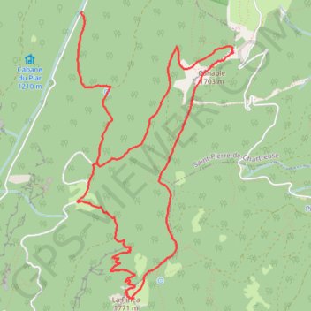 Trace GPS La Pinéa par le sentier Vermorel, itinéraire, parcours