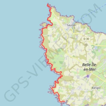 Trace GPS Ile Pointe des Poulains Port Coton, itinéraire, parcours