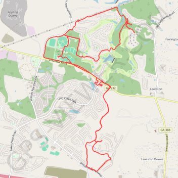 Trace GPS Patriot's Park Loop, itinéraire, parcours