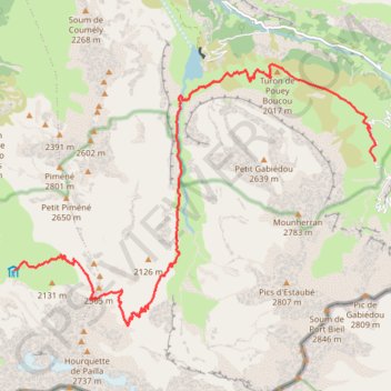 Trace GPS [Itinéraire] Etape 2 : de l'auberge du Maillet au refuge des Espuguettes, itinéraire, parcours