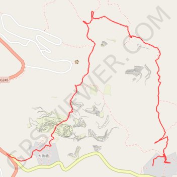 Trace GPS Yunnan - Rizières dans la brume, itinéraire, parcours