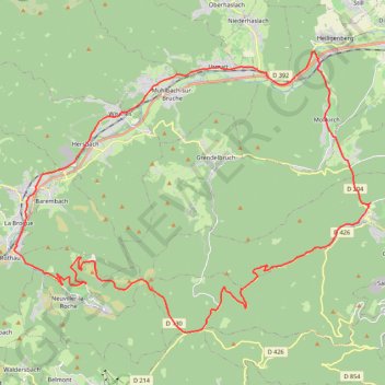 Trace GPS Struthof - 53-110, itinéraire, parcours
