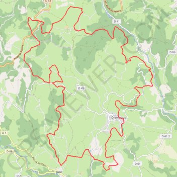 Trace GPS Pays d'Urfé - Crémeaux, itinéraire, parcours