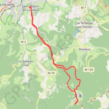 Trace GPS La Jasserie, itinéraire, parcours