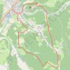 Trace GPS Sauveterre-la-Lémance, vers le hameau de la Ville - Pays de la vallée du Lot, itinéraire, parcours