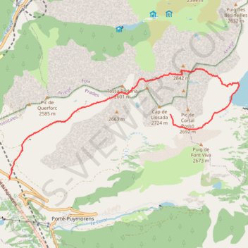 Trace GPS Corredor w puigpedros, itinéraire, parcours