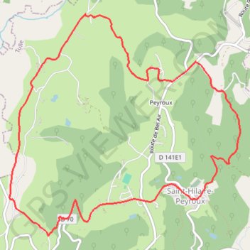 Trace GPS De crêtes en vallons - Saint-Hilaire-Peyroux - Pays de Tulle, itinéraire, parcours