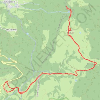 Trace GPS Col et Belvédère de la Cochette, itinéraire, parcours