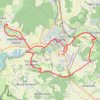 Trace GPS Bézu-Saint-Eloi,VTT 28 KM Courcelles Chambord Trie Chateau retour par Gisors, itinéraire, parcours