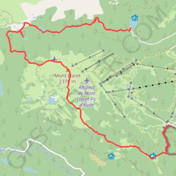 Trace GPS Lac de Vallserra - Parc animalier, itinéraire, parcours
