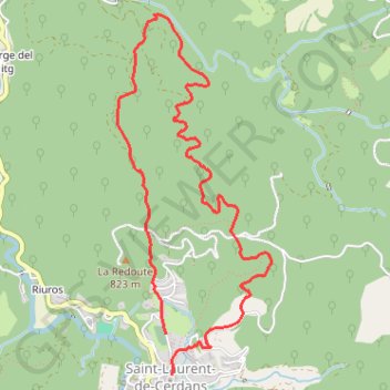 Trace GPS La Broussere - La Forge d'el Mitg, itinéraire, parcours