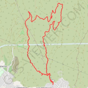 Trace GPS La Montade, itinéraire, parcours