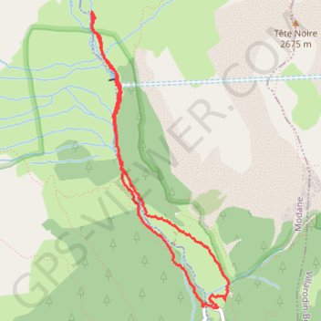 Trace GPS Cascades du Saint Bernard, itinéraire, parcours