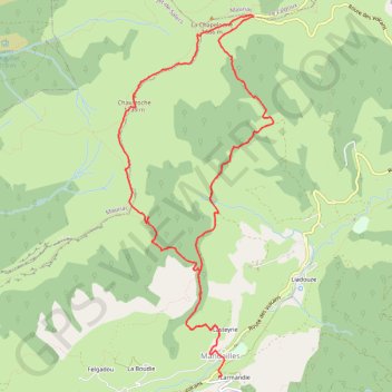 Trace GPS Mandailles Saint Julien - Puy Chavaroche, itinéraire, parcours