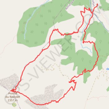 Trace GPS Pointe de Riondet depuis le Darbelay, itinéraire, parcours