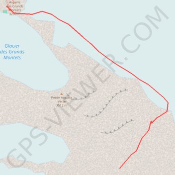 Trace GPS Aiguille Carrée, itinéraire, parcours