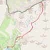 Trace GPS Gelas depuis refuge de La Madone de Fenestre, itinéraire, parcours