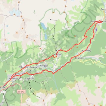 Trace GPS 22 - Tour de l'Esseillon, itinéraire, parcours