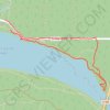 Trace GPS Entrée de la rive Nord du lac des vielles forges, itinéraire, parcours