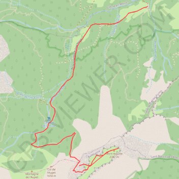 Trace GPS Mont Aiguille, itinéraire, parcours
