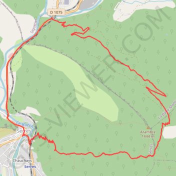 Trace GPS Autour de Serres sur Buech, itinéraire, parcours