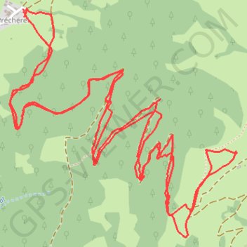 Trace GPS Plan de la Limace par la croix d'Allant, itinéraire, parcours