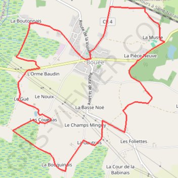 Trace GPS Sentier des Belles Demeures - Bouée, itinéraire, parcours