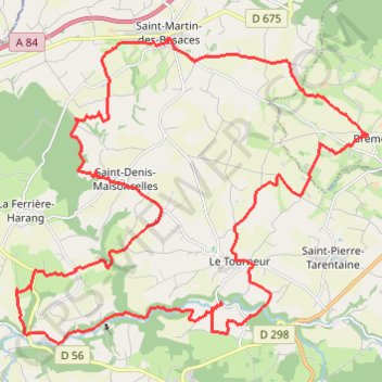 Trace GPS La petite Besace - Saint-Martin-des-Besaces, itinéraire, parcours