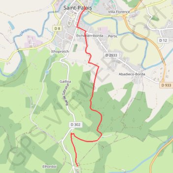 Trace GPS Chemin de Xilbaltare, itinéraire, parcours