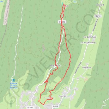 Trace GPS La forêt de Gève et des Sabots, itinéraire, parcours