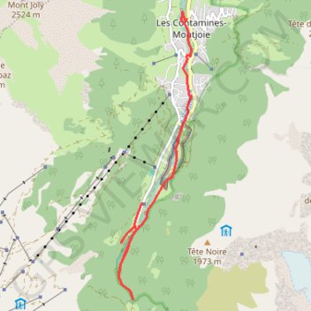 Trace GPS Notre dame de la gorge, itinéraire, parcours