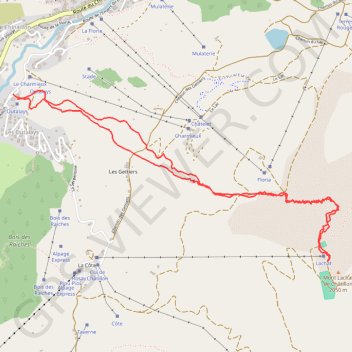 Trace GPS Mont lachat de chatillon, itinéraire, parcours