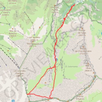 Trace GPS Col de la Portette et passage du Dérochoir, itinéraire, parcours