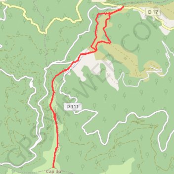 Trace GPS Le Cap Carmil, itinéraire, parcours