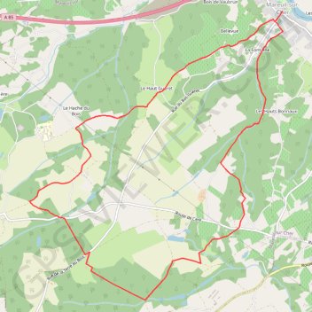 Trace GPS Vallons et forêt - Mareuil-sur-Cher, itinéraire, parcours