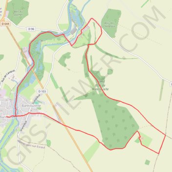 Trace GPS Circuit de Vaucelles - Banteux, itinéraire, parcours