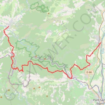 Trace GPS GTA6 VallonPtd_Arc Bg StAndeol, itinéraire, parcours