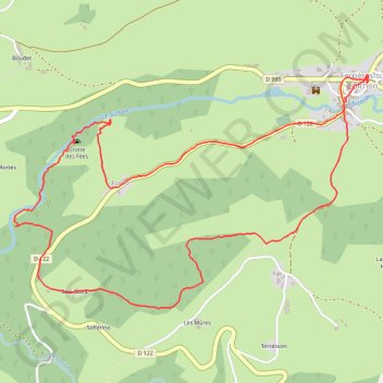 Trace GPS Ferrières-sur-Sichon, itinéraire, parcours