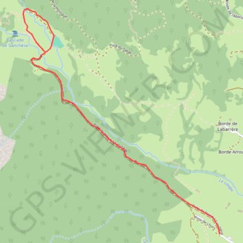 Trace GPS Le plateau de Sanchèse - Lescun, itinéraire, parcours