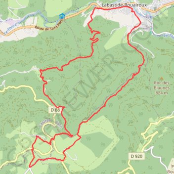 Trace GPS La forêt de Beson, itinéraire, parcours