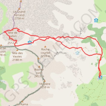 Trace GPS Tete de Vallon Pierra depuis Lachaup (Devoluy), itinéraire, parcours