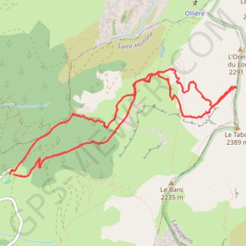 Trace GPS Mont Tabor, itinéraire, parcours