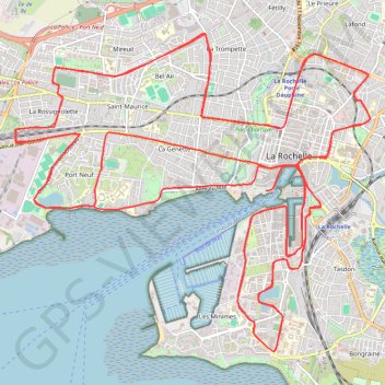Trace GPS Marathon de La Rochelle 2013, itinéraire, parcours